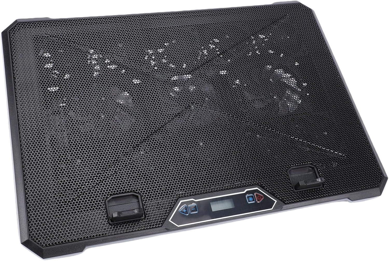 Sanpyl Laptop Cooling Pad, Laptop Cooler with 10 Turbo Fans for 12-19 in Laptops, 5 Adjustable Fan Speeds, RGB Lighting Laptop Cooling Stand, Support up to 60 Pounds (13 Fans)