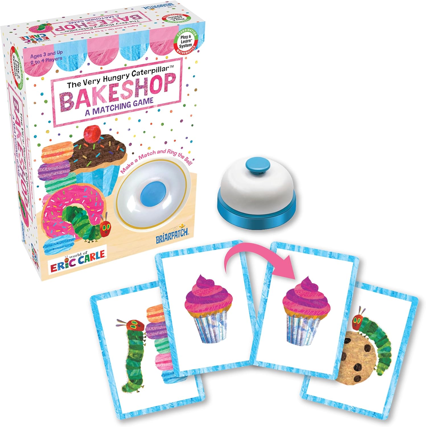 Briarpatch, The Very Hungry Caterpillar Bakeshop Matching Game, Based On Board Books by Eric Carle, Preschool Learning for Kids