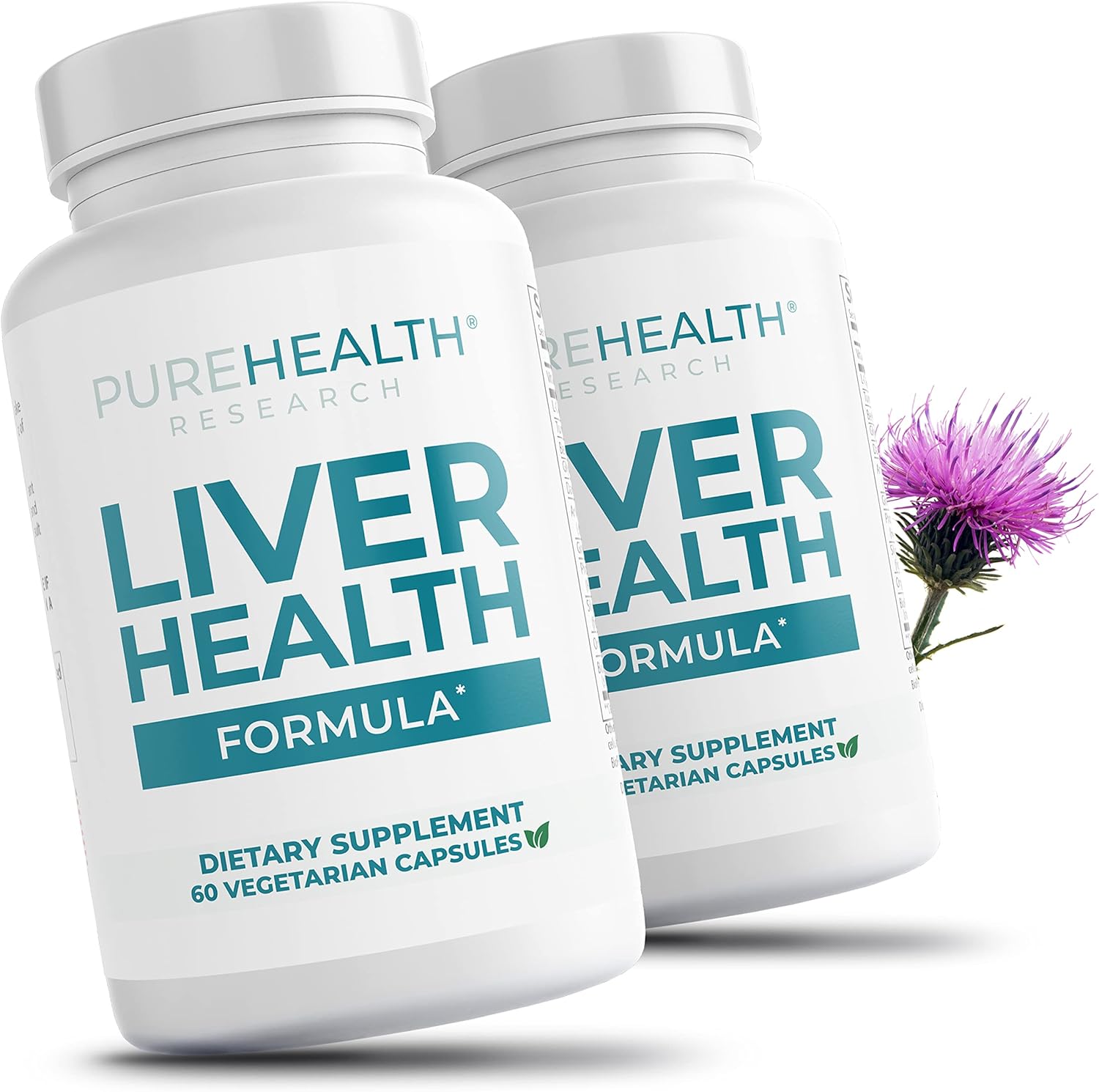 Liver Health Detox and Cleanse Supplement for Fatty Liver – Healthy Liver Blend with Artichoke Extract, Milk Thistle and Dandelion – Liver Support Support Supplements for Women & Men – 2 Bottles