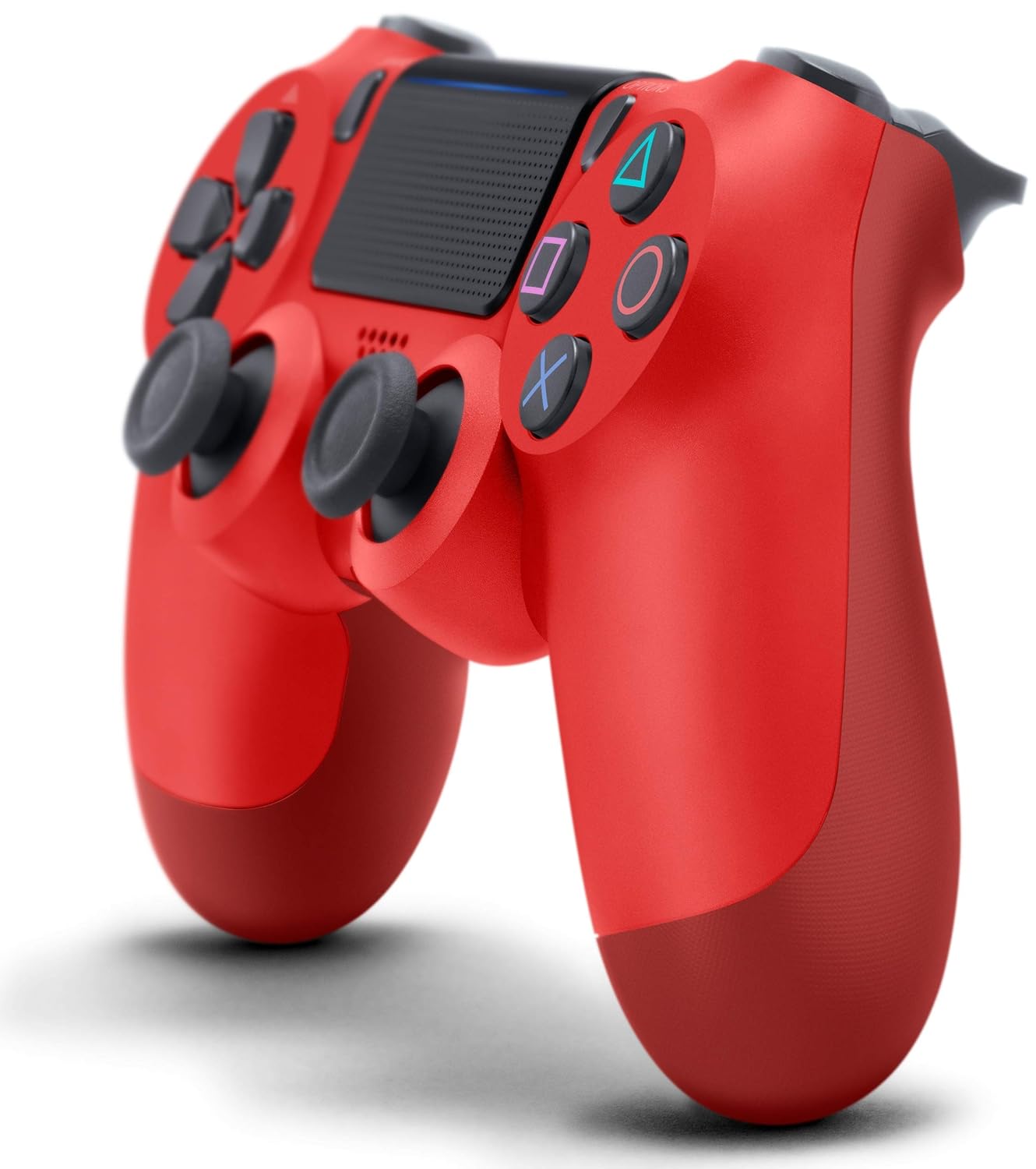 DualShock 4 Wireless Controller for PlayStation 4 – Magma Red (Renewed)