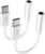 USB C to 3.5mm Headphone Jack Adapter for iPhone17/ iPhone 16/16 Pro/15/15 Pro/Pro Max/Plus, Type C Aux Audio Dongle Cable Cord Compatible with iPad, Samsung Galaxy S23/S23/S22/S21, MacBook（2 Pack）