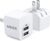 Anker 2-Pack Dual Port 12W USB A Charger Block with Foldable Plug, Charging Box Brick, Cube for iPhone 16 15 14 13 12 Pro Max, Galaxy S22 S21 Note 20