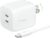 Belkin Dual Port Charger Block 45W – C to C Cable Inlcuded – GaN PD3.0 Super Fast Charging – Samsung Galaxy S25, MacBook, iPhone 17, iPad, AirPods, Google Pixel 10, Nintendo Switch 2 & More – White