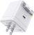 Basix by iOttie 65W GaN Wall Charger with Built-in Retractable USB-C Cable and Extra USB-C and USB-A Ports, Triple Device Fast Charging, Compact Travel Charger with Folding Prongs