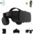 VR Headset for iPhone & Android Phones with Wireless Headphones, Virtual Reality Goggles Set for 4.5″-6.5″ Phones，3D VR Glasses for IMAX Movies &VR Games