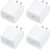 [4 Pack] USB-C Wall Charger, 20W USB-C Power Adapter Replacement for Phone 17/16/15/14/13/15 Pro/Pro Max/Plus/XS/XR/X,Galaxy, Pixel,i Pad and More