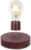 VGAzer Magnetic Levitating Floating Wireless LED Light Bulb Desk Lamp for Unique Gifts, Room Decor, Night Light, Home Office Decor Desk Tech Toys (Round Wooden Base..)
