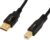 Amazon Basics USB-A to USB-B 2.0 Cable for Printer or External Hard Drive, Gold-Plated Connectors, Black, 10 Foot
