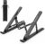 Adjustable Laptop Stand, Portable Laptop Riser for Desk, ABS+Silicone Foldable Ventilated Cooling Notebook Holder Stand for 10-15.6” Laptops,Tablets