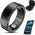 Smart Ring Health Tracker with Charging Case Sleep Heart Rate & Blood Oxygen Monitor 5ATM+IP68 Waterproof Fitness Ring No Subscription 5-7Day Battery iOS & Android Compatible for Men Women