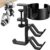 4 in 1 Desk Cup Holder with Headphone Hanger and Controller Stand Gaming Accessories, Universal Adjustable & Rotating Upgraded Arm Clamp for Coffee Mugs, Water Bottles, Headphones, Controller.