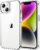 JETech Case for iPhone 14 6.1-Inch, Non-Yellowing Shockproof Phone Bumper Cover, Anti-Scratch Clear Back (Clear)