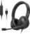LEVN Headset with Mic, USB Headset with Microphone for PC, Headphones with Mic for Pc with Noise Canceling Microphone for Laptop, USB Headphones for Work from Home/Call Center/Open Office, Black