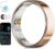 Smart Ring with Vibration Alerts, health tracker ring with Body Temperature Monitor, Heart Rate, Sleep & Fitness Tracking, Waterproof Activity Ring for Men & Women, No App Fees (Rose Gold, 10#)