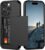 Nvollnoe Compatible with iPhone 16 Pro Case with Card Holder Heavy Duty Protective Dual Layer Shockproof Hidden Slot Slim Wallet Phone Cover for Women&Men 6.1 inch(Black)