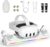 Charging Dock for Oculus/Meta Quest 3S,Oculus/Meta Quest 3 Magnetic Charging Station for VR Headset Controllers,with 2 Rechargeable 2100mAh Batteries, USB-C Charger, LED Indicator
