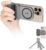 KIWIFOTOS for iPhone Magsafe Camera Grip Magnetic Phone Handle with Bluetooth Remote & Tripod Mount Adapter for iPhone 17 16 Pro Max Samsung Smartphone Vlog Video Shooting