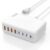 USB C Charger Block,200W Type C Charger Fast Charging,8 Port USB C & A Charging Station GaN III Desktop Hub Block Laptop Adapter for Apple iPhone Air/17/16/15,iPad Pro/Air/Mini,MacBook Pro/Air,Samsung
