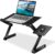 Adjustable Laptop Table Foldable Notebook Desk Laptop Riser Stand Aluminum Alloy Holder with Mouse Board Breakfast Snacking Tray for Home Office Travel