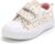 K KomForme Toddler Sneakers for Boys and Girls Dual Hook and Loops Sneakers Baby Canvas Shoes