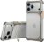 OATSBASF 9 Case for iPhone 17 Pro Max Bumper Case Metal, Aluminum Frame Slim Fit No Back Design, Compatible with MagSafe, Shockproof Protection, Minimalist Frameless Phone Case, Natural Titanium