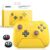 8Bitdo Ultimate 2 Bluetooth Controller (TMR Joystick Update), RGB Fire Ring, Switchable Hall Effect/Tactile Triggers, Vibration and Motion Control for Switch/Switch 2, Windows PC (Lemon Yellow)