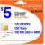 SpeedTalk Mobile $5 Prepaid Wireless Pay Go Plan for Smartphones & Cellphones | 5G 4G LTE | 100 Talk, 100 Text, 100 MB Data |Triple Cut (Mini,Micro,Nano) Sim Card | No Contract | 30-Day Service