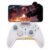 Bcofo Wireless Mobile Game Controller for iOS/iPhone/Android/Cell Phone/Switch/Laptop, Gaming Gamepad with Phone Clip for Gamers, Hall Effect Triggers, Wired PC Control, with RGB LED Lighting/Vibration/6-Axis Gyro/Turbo (White)