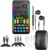 Game Voice Changer, Audio Mixer, i9Live Sound Card kit (Including Headphones and 2 converters), Suitable for PS4/PS5/Xbox One/PC/Phone/Laptops., ferrous