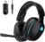 Gtheos 2.4GHz Wireless Gaming Headphones for PS5, PS4 Fortnite & Call of Duty/FPS Gamers, PC, Nintendo Switch, Bluetooth 5.3 Gaming Headset with Noise Canceling Mic, Stereo Sound, 40+Hr Battery -Black