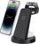 3 in 1 Charging Station for iPhone, Wireless Charger for iPhone 17 16e 16 15 14 13 12 11 X Pro Max & Apple Watch – Wireless Charging Station for AirPods 4 3 Pro
