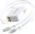 65W for MacBook Pro Charger,5-in-1 Retractable Wall Charger Plug for iPhone 17, 3.94 ft PD USB C&Lightening Cable&3 Ports, Fast Charging Block for Mac Book Pro/Air, M1 M2 M3 M4, iPad Pro,Galaxy,Pixel