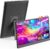 Portable Monitor with Stand 15.6 Inch FHD 1080P, VESA 75x75mm Mount Compatible, Ultra-Slim & Lightweight External Display, HDMI/Type-C Connectivity for Laptop/PC/Phone/PS4/PS5/Switch