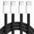 【2-Pack 3.3FT】 USB C to USB C Fast Charging Cable, Braided Type-C to Type-C Power Cord for iPhone 17/16/15 Pro Max, MacBook Air, iPad Pro/Air, Samsung Galaxy, Pixel – 60W PD Charger Wire, Black