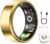 Smart Ring for Women Men,Sleep Tracking Wearable,Fitness Tracker Ring with Step/Heart Rate/Blood Oxygen/Distance/Calorie,Clock Vibration,No Subscription Fee,5ATM Water (Polished Gold, 7)