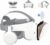 VR Headset Compatible with 4.7-6.3 inch iPhone and Android, 3D Virtual Reality Glasses with Wireless Headphones, VR Goggles for IMAX Movies & VR Games, Soft & Comfortable. (White)