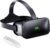 3D VR Headset, Virtual Reality 3D VR Glasses, Anti-Blue Light Adjustable 3D Headset Helmets for iPhone or Android Compatible with 4.5” to 6.7” inch with Controller(Black)
