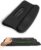 Ergonomic Wave Wrist Rest with Keyboard Stand, Cushioned Palm Rest, Comfortable Integrated Memory Foam for Natural Typing and Relieve Wrist Pain, Dark Night Black