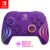 PDP Gaming Afterglow Wave Wireless Nintendo Switch Pro Controller – Officially Licensed, Nintendo Switch 2, Switch Lite/OLED, RGB LED Customization, App Controls, Rechargeable Battery Power – Purple