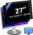 [2 Pack] 27 Inch Computer Privacy Screen for 16:9 Aspect Ratio Widescreen Monitor, Eye Protecting Anti-glare Blue Light Display Screen Privacy Protection, Removable Anti-scratch Coating