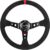 RASTP Universal Racing Steering Wheel Suede Deep Dish 13.58”/345mm 6 Bolts with Horn Button Include Cable, Wrench,Red