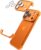 for iPhone 17 Pro Max Bumper Case Compatible with MagSafe, Minimalist Frameless Corner Protection Pad with Camera Lens Protector, No Back Soft Silicone TPU Shockproof for iPhone17 Pro Max (Orange)