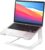 GleYo Laptop Stand for Desk Detachable Aluminum Computer Riser Portable Metal Notebook Webcam Stand Holder Compatible with MacBook Air, Pro, Dell, HP, Lenovo and All 10-16″ Laptops, Silver