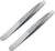 Tweezers Set – Professional Stainless Steel Slant Tweezers, Precision Tweezers Set for Shaping Eyebrows, Great Beauty Tools for Facial Hair, Ingrown Hair, Blackhead Removal(2Pcs Slant Tweezer)