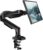 HUANUO Single Monitor Mount, 13 to 32 Inch Monitor Arm, Adjustable Monitor Stand, Vesa Mount with Clamp and Grommet Base – Fits 4.4 to 19.8lbs LCD Computer Monitors