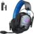 Wireless Gaming Headset for PS5, PS4, 2.4GHz Gaming Headphones with 50mm Drivers, 3D Surround Sound, ENC Mic, RGB Lights, 50-Hr Gametime for PC, Switch, Mac, Mobile,