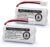 GEILIENERGY BT162342 BT262342 Battery Compatible with BT183342 BT283342 BT166342 BT266342 VTech CS6114 CS6419 CS6719 at&T EL52300 CL80111 Cordless Phone(Pack of 2)