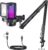 MAONO Gaming USB Microphone, Noise Cancellation Condenser Mic with Mute, Gain, Monitoring, Boom Arm Mic for Streaming, Podcast, Twitch, YouTube, Discord, PC, Computer, PS4, PS5, Mac, GamerWave DGM20S