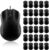 Bonuci 30 Pcs USB Wired Mouse Computer 3 Button Mice Bulk Corded USB Mouse for PC Desktop Laptop Computer Office School Home Classroom Supplies (Black)