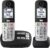 Panasonic Cordless Phone, Easy to Use with Large Display & Big Buttons, Flashing Favorites Key, Flashlight, Call Block, Volume Boost, Talking Caller ID, House Phones, 2 Cordless Handsets – KX-TGU432B